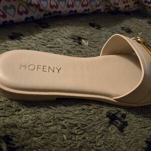 Beige Women's Slide Sandals